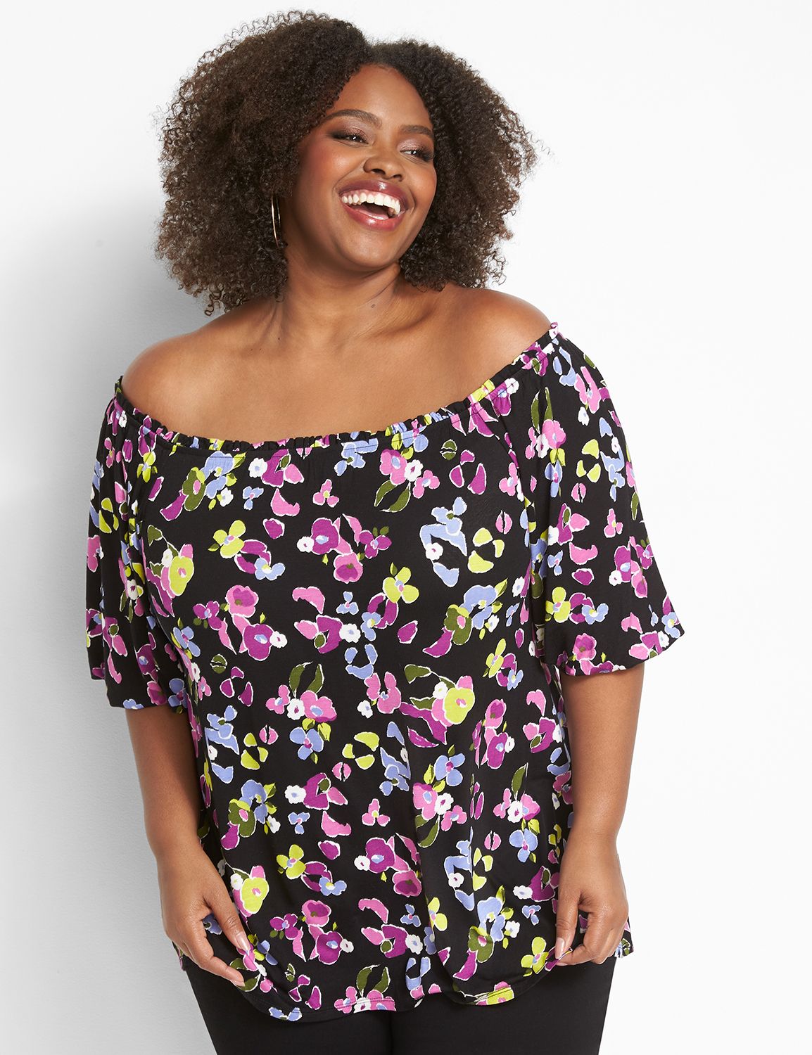 Short Puff Sleeve Off The Shoulder Product Image 1