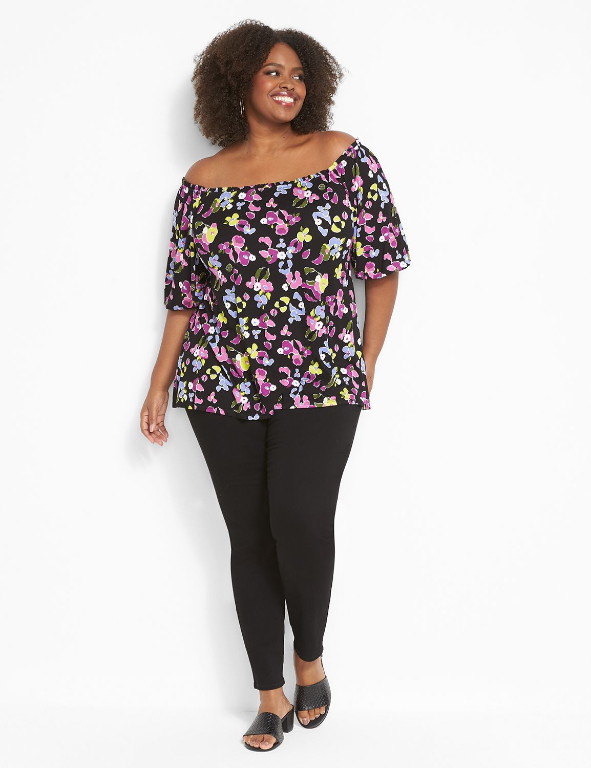 Short Puff Sleeve Off The Shoulder Product Image 3