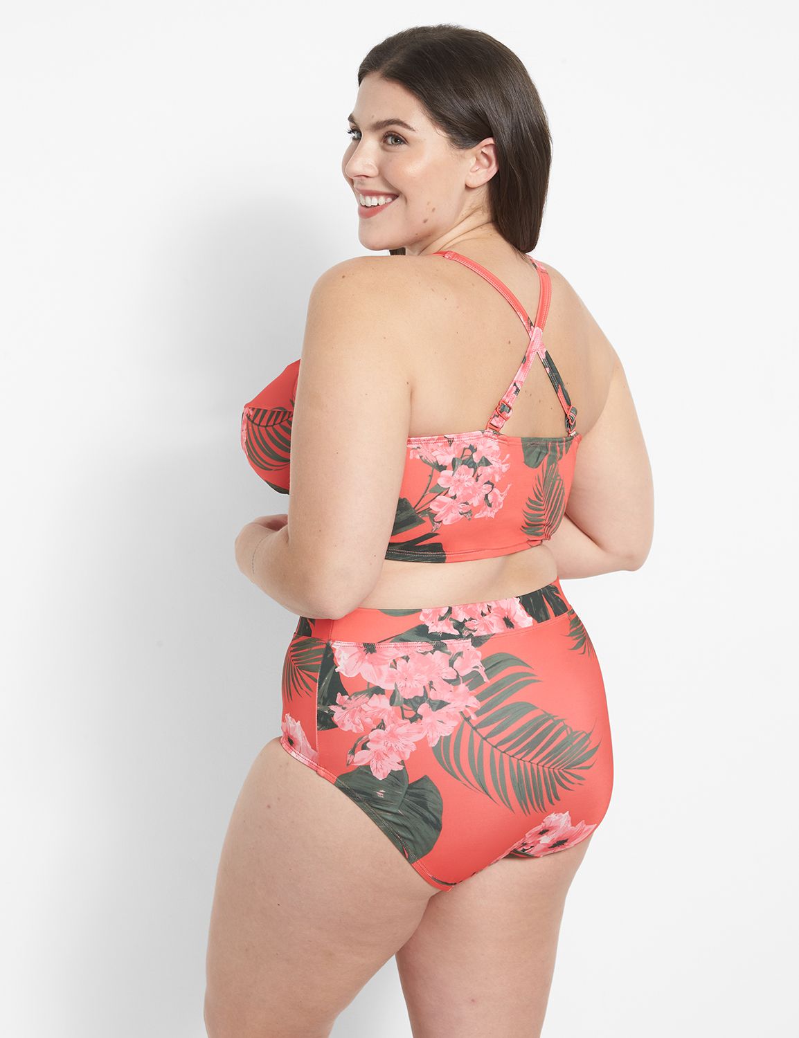 Plus size longline on sale bikini