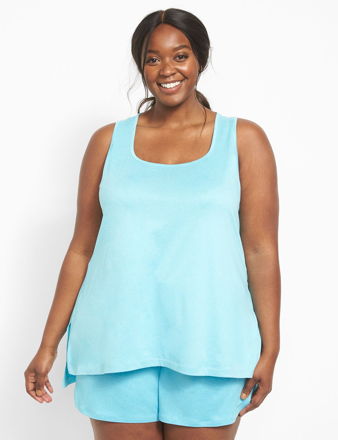 Sleeveless Square Neckline Back Det Product Image 1