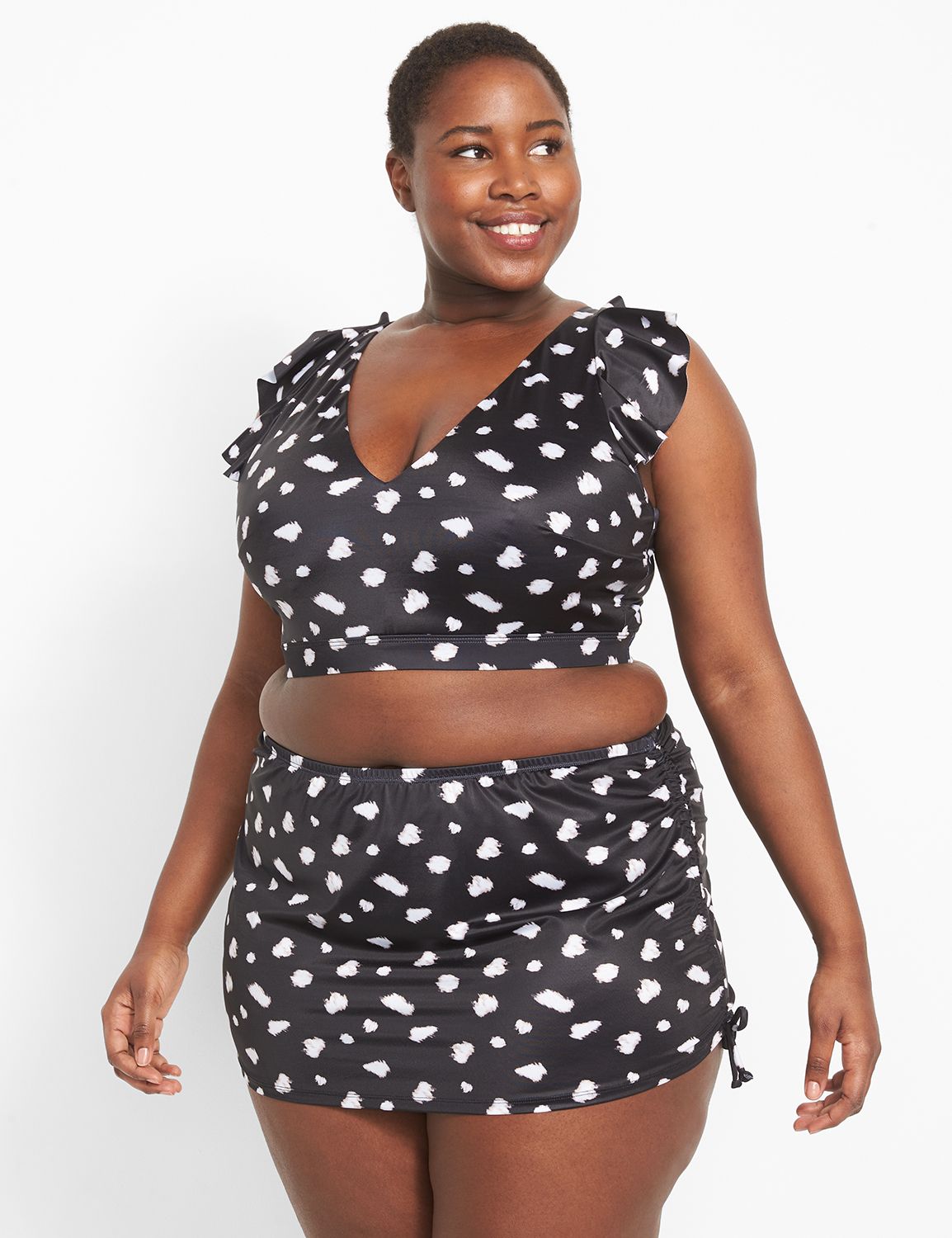 Polka dot store swim skirt