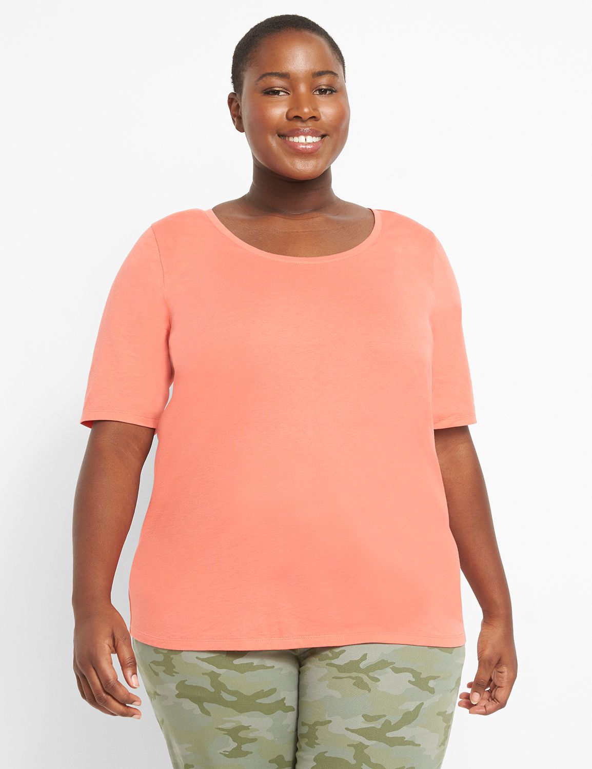 Modest Sleeve Scoop Tee 1125053 Product Image 1