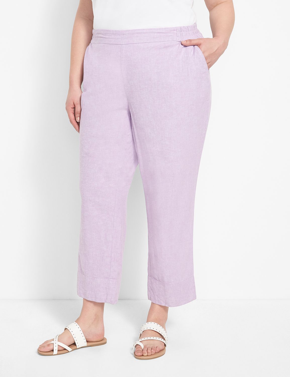 Lane bryant store linen pants