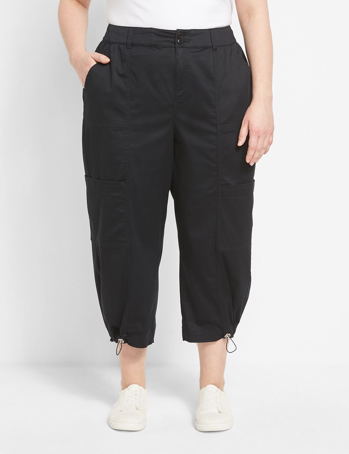 Relaxed Drawstring Capri