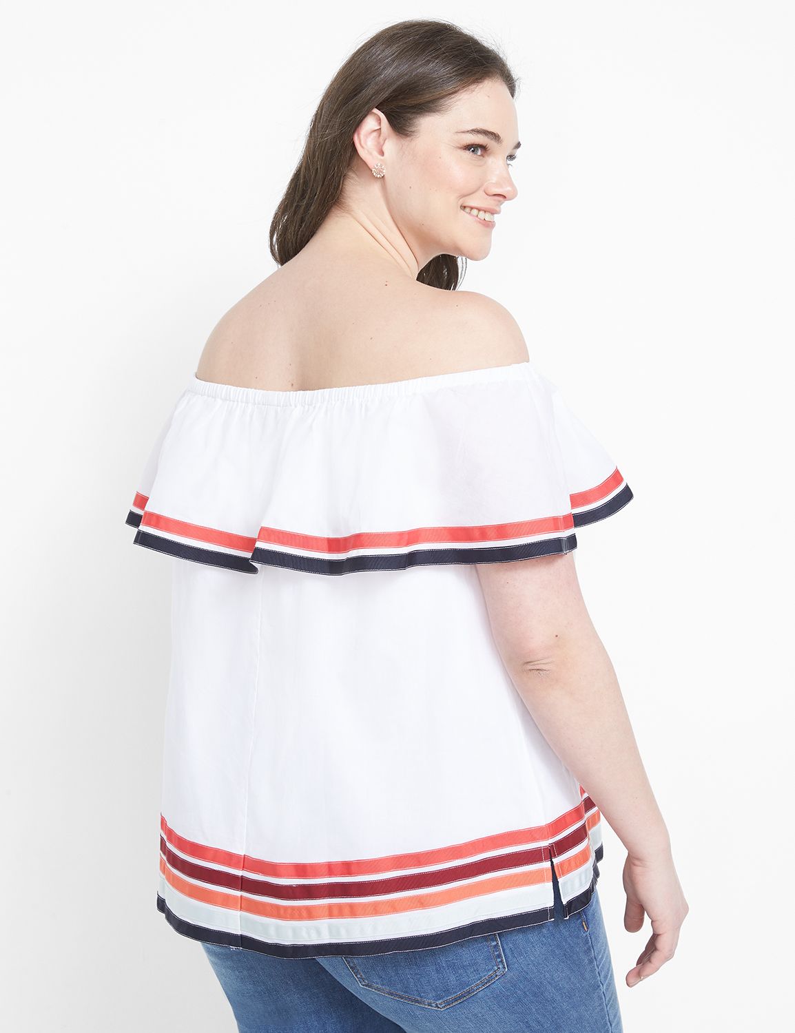 Lane bryant off discount the shoulder tops