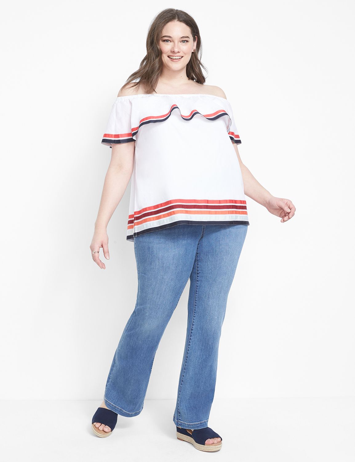 Lane bryant off the shoulder online tops