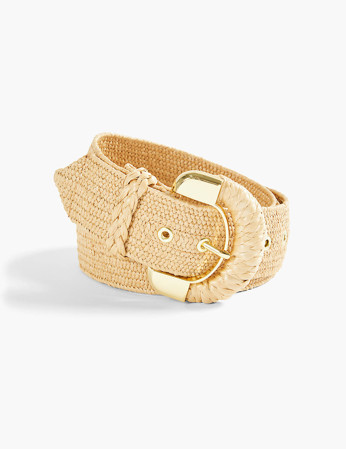 WRAPPED BUCKLE STRAW BELT Product Image 1