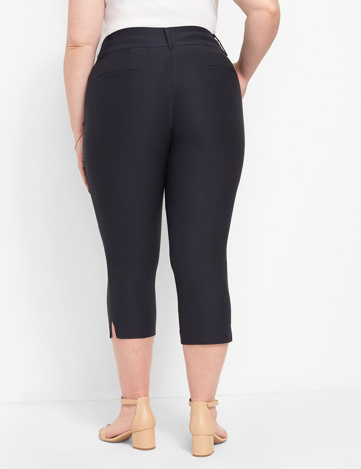 Slim Fit Pique Capri in Pale Blue main image 1
