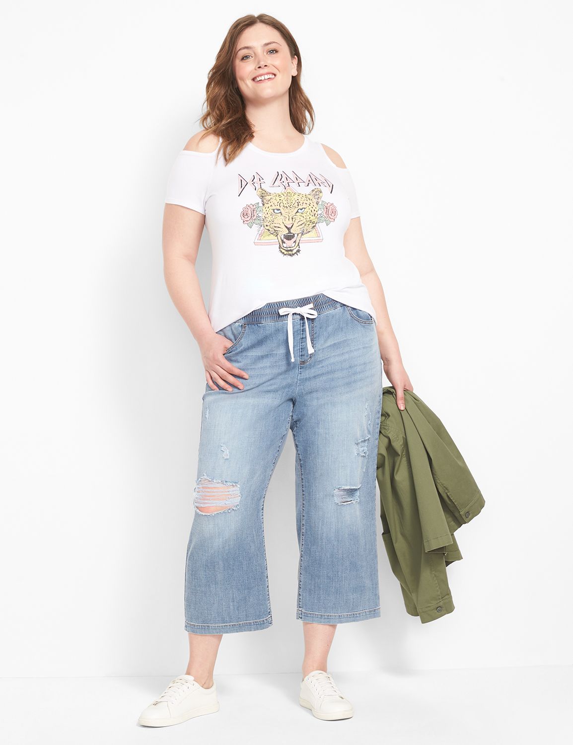 PULL ON WIDE LEG CAPRI 23"-  LA GIR Product Image 3