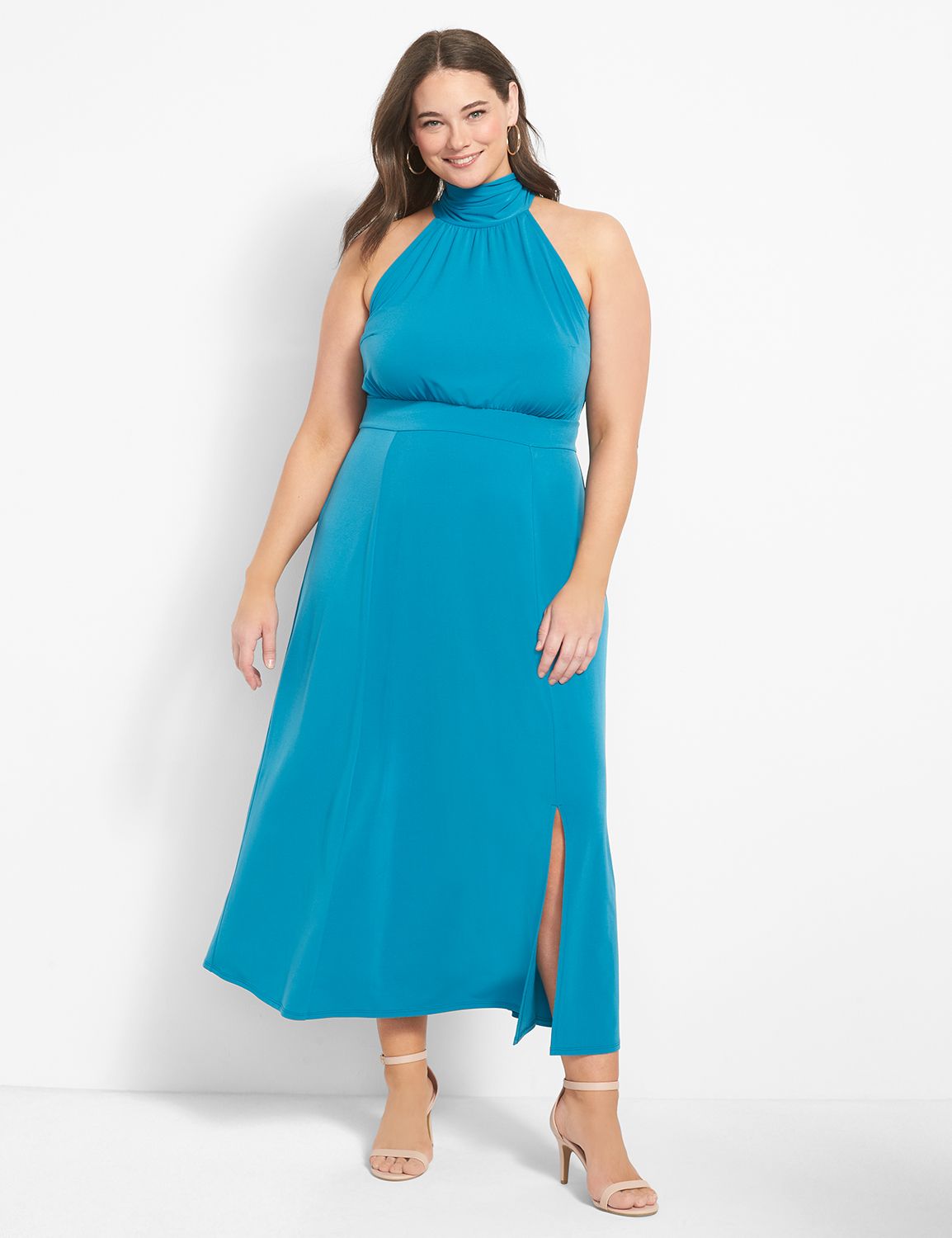 Sleeveless Halter Tie Neck Maxi 112 Product Image 1