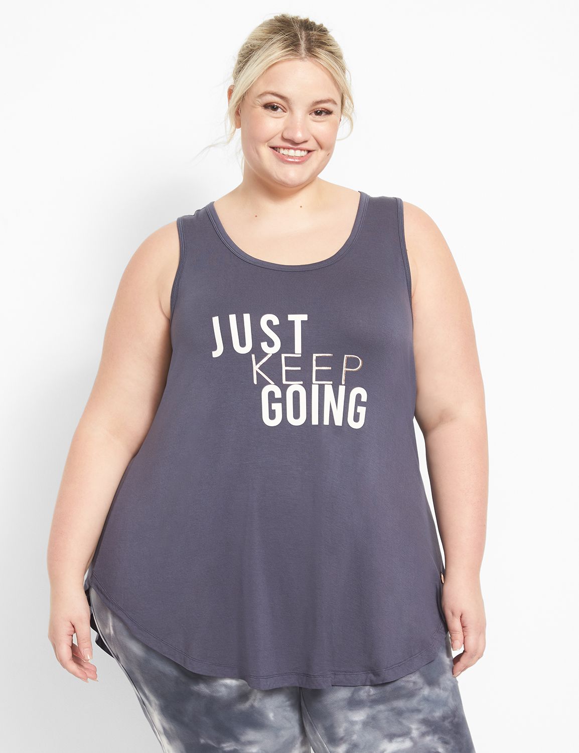 Sleeveless Scoop Neckline Split Bac Product Image 1