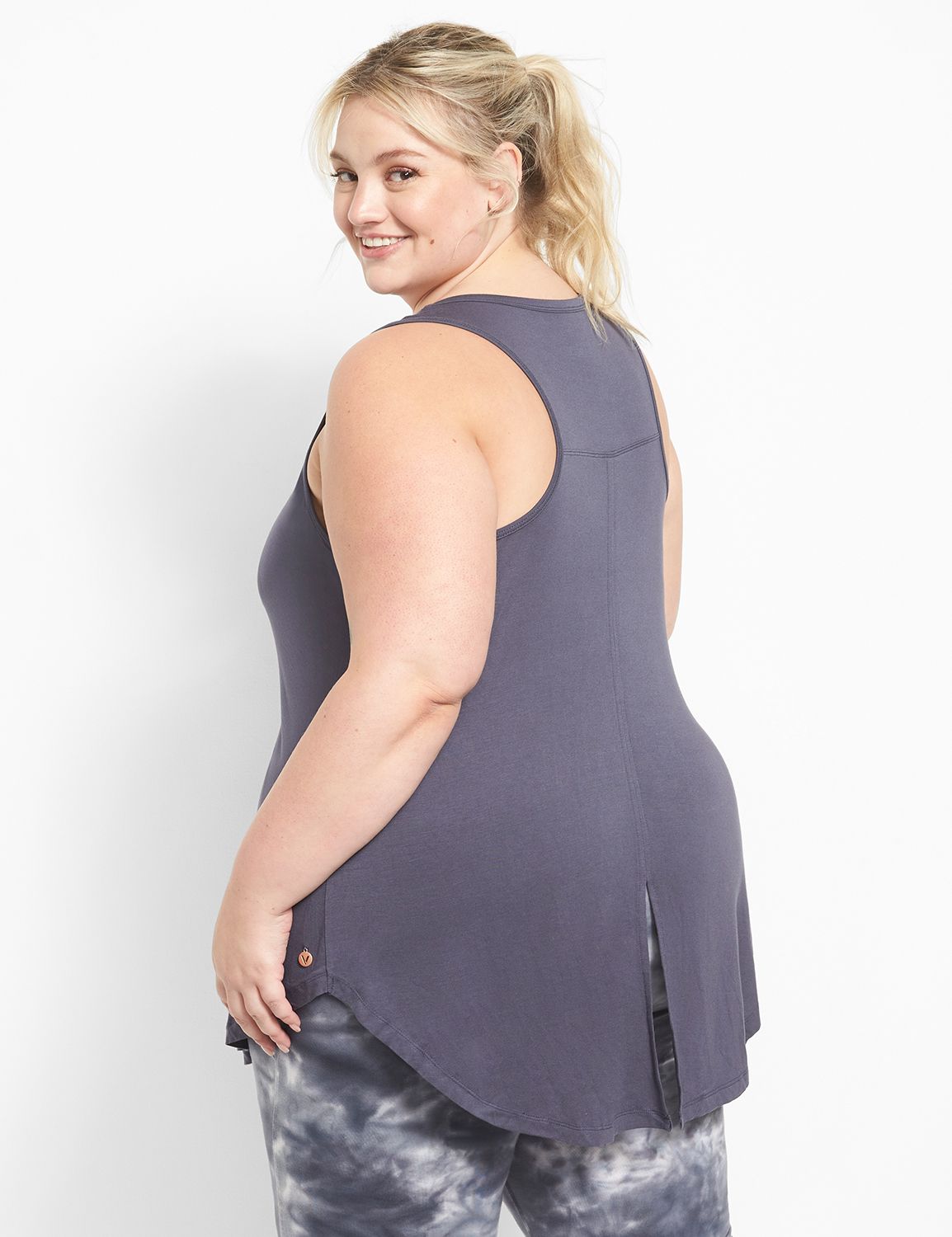 Sleeveless Scoop Neckline Split Bac Product Image 2