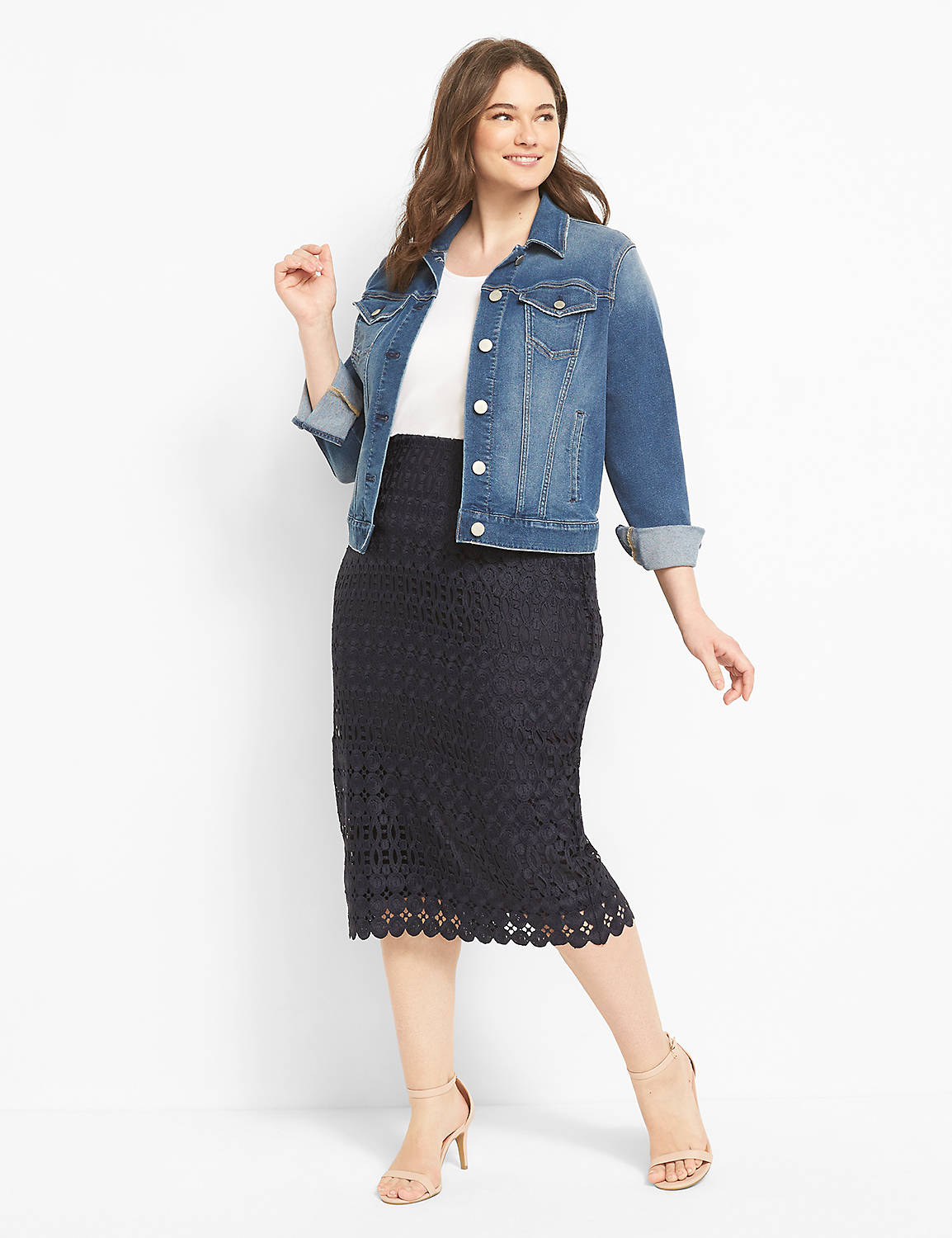Lace Pencil Skirt 1127712 Product Image 3
