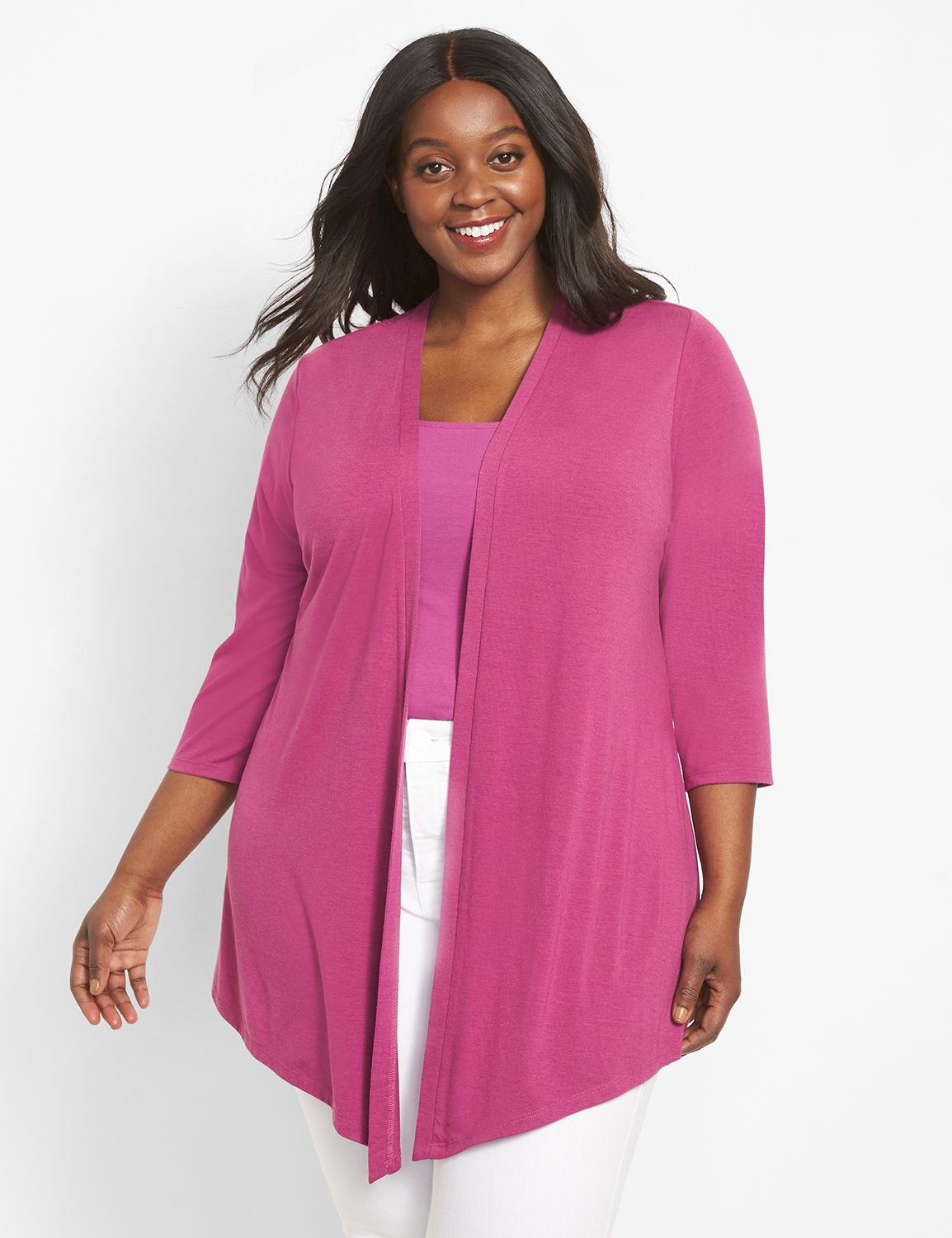 Elbow Sleeve Tie Front Over Piece 1