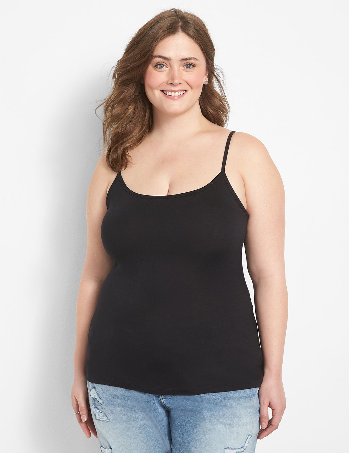 Fitted Scoop-Neck Cami | LaneBryant