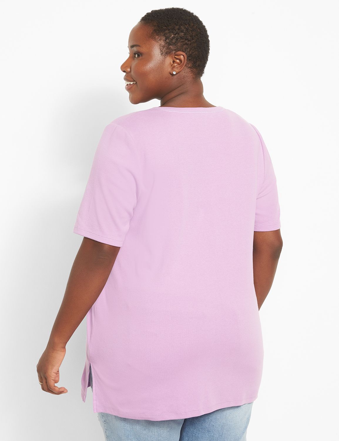 V Neck Modest Sleeve Tunic 1125569 Product Image 2