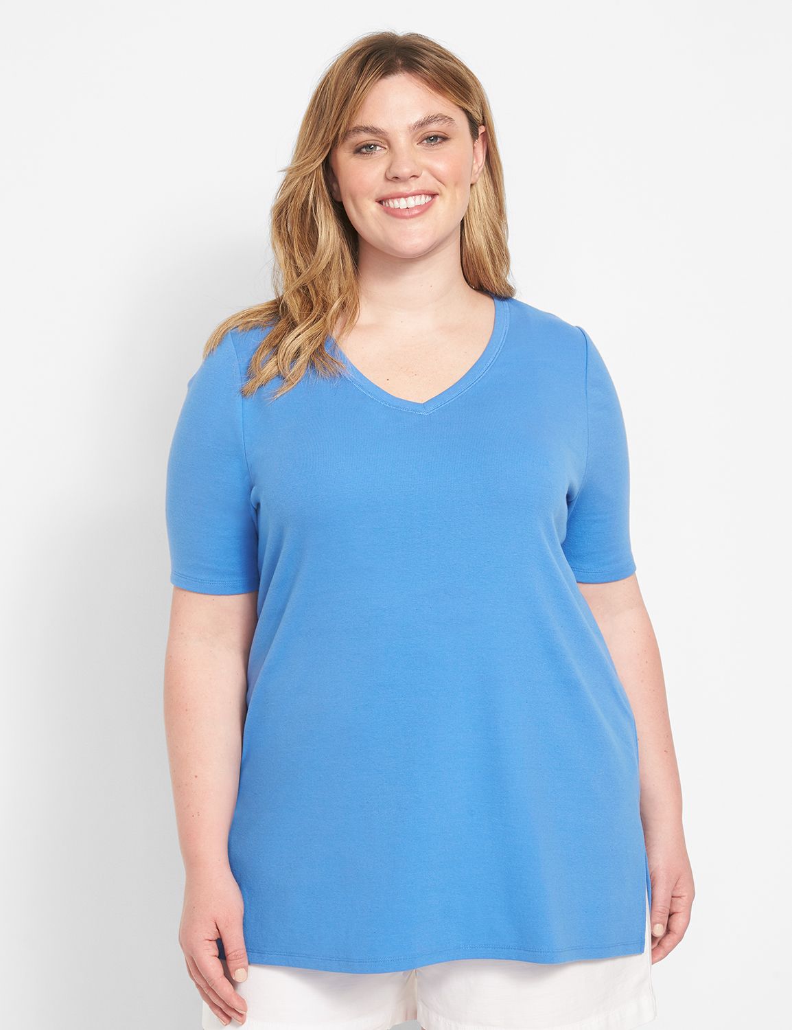 V Neck Modest Sleeve Tunic 1125569 Product Image 1