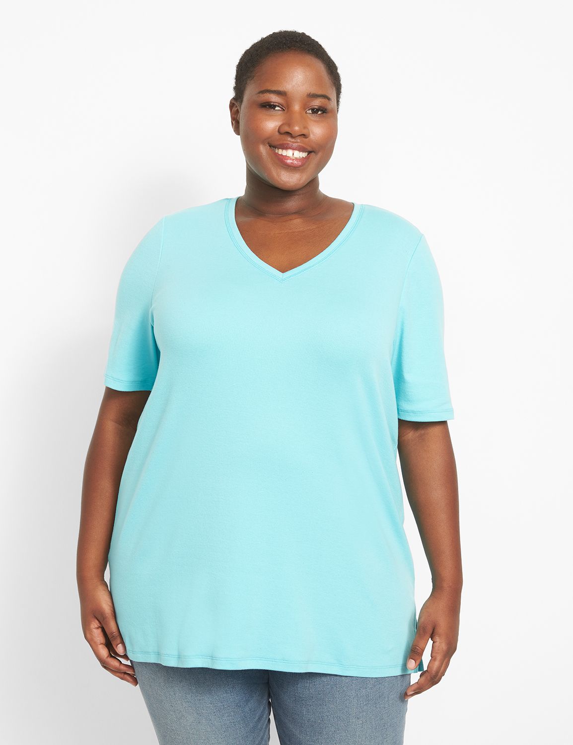 V Neck Modest Sleeve Tunic 1125569 Product Image 1