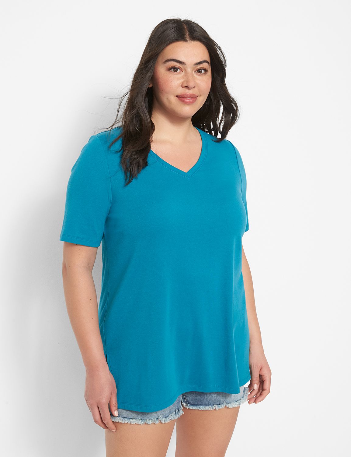 V Neck Modest Sleeve Tunic 1125569 Product Image 1