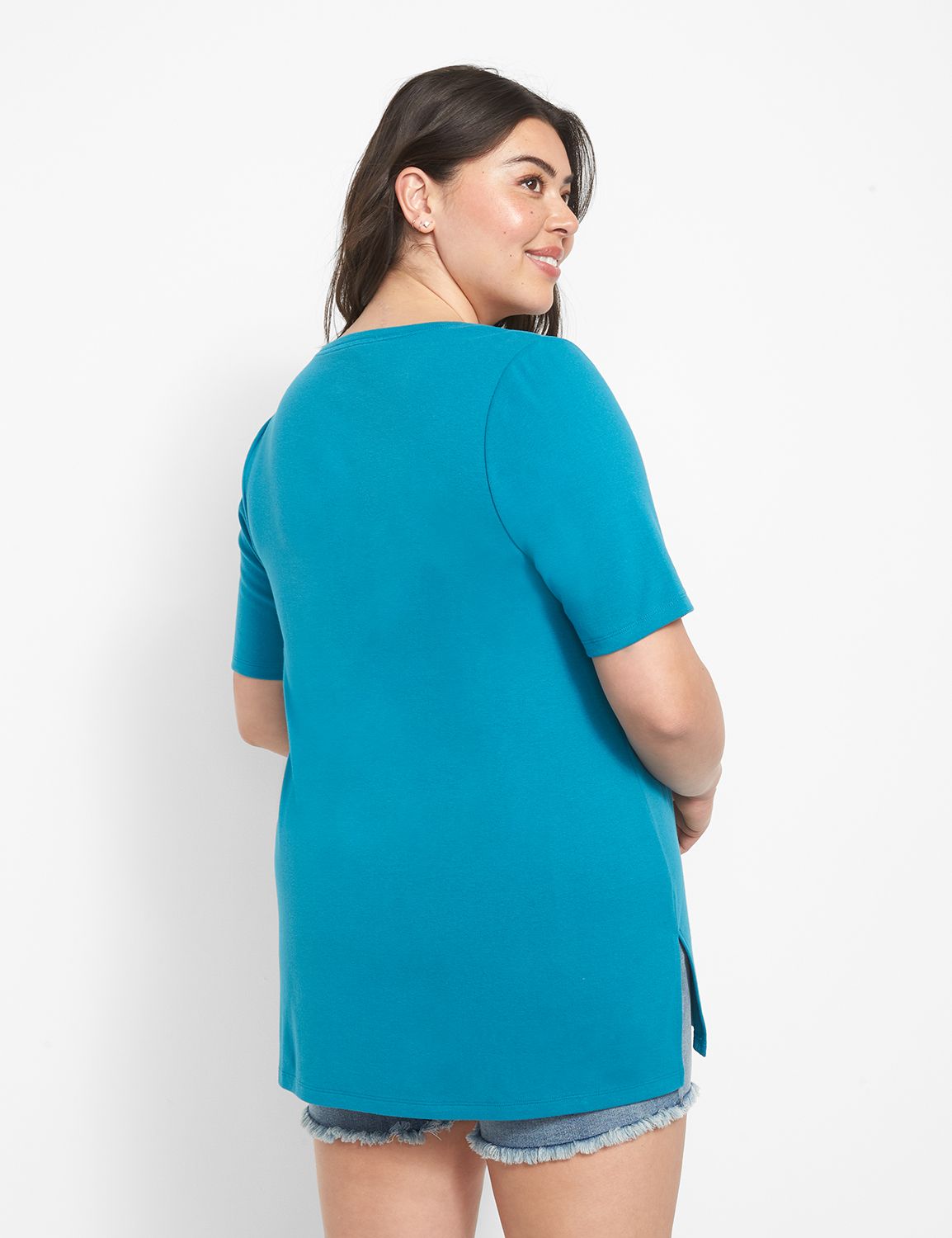 V Neck Modest Sleeve Tunic 1125569 Product Image 2