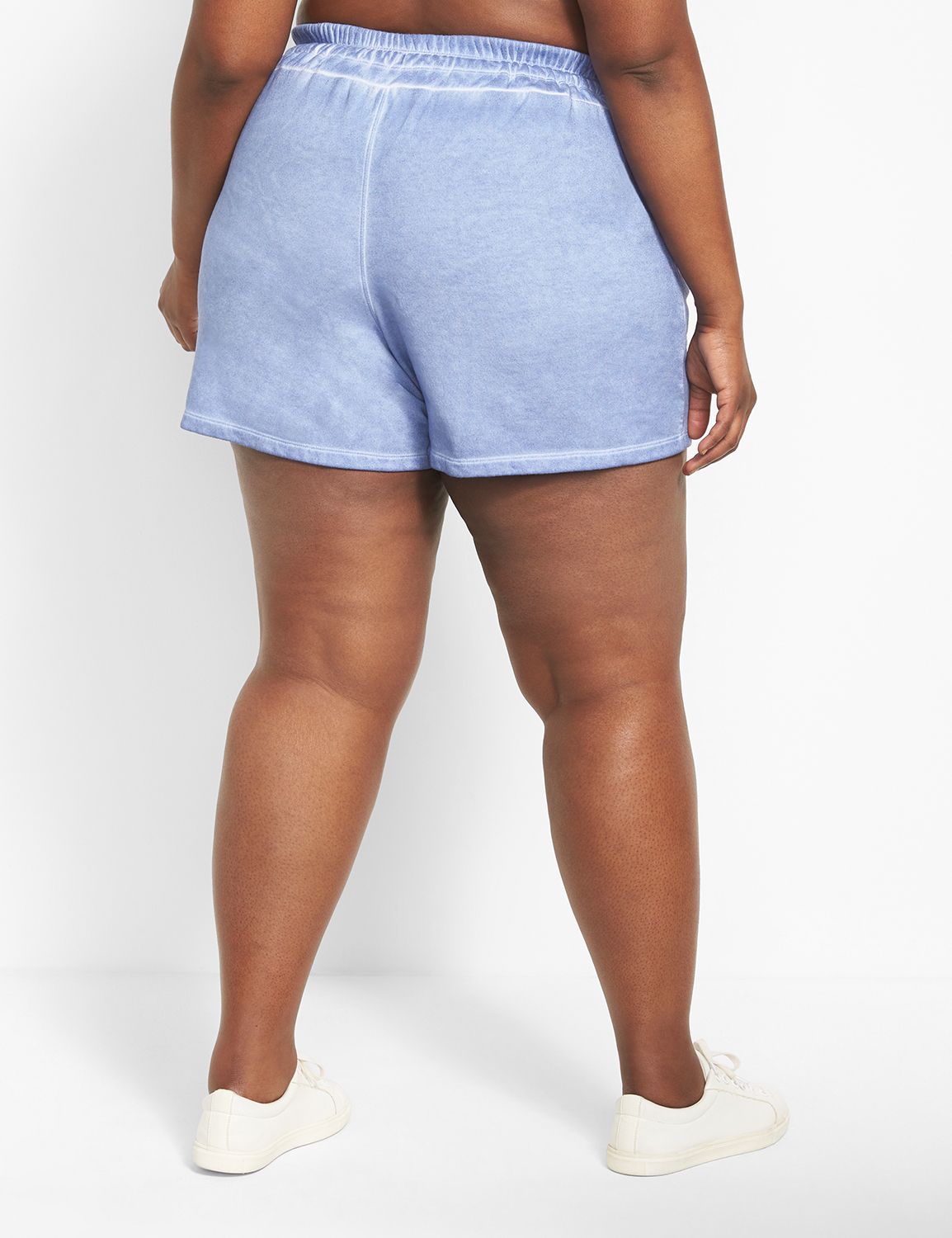 Livi Mid Rise French Terry Knee Sho Product Image 2