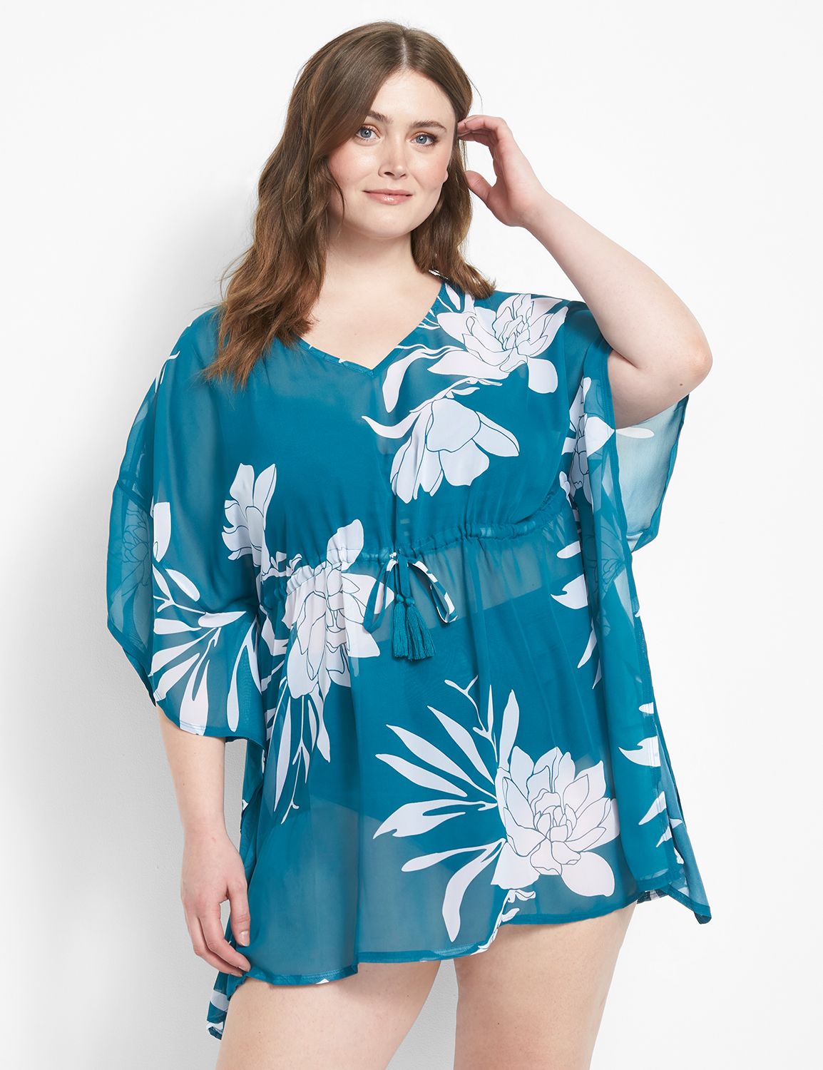 Plus size swimsuit store cover up lane bryant