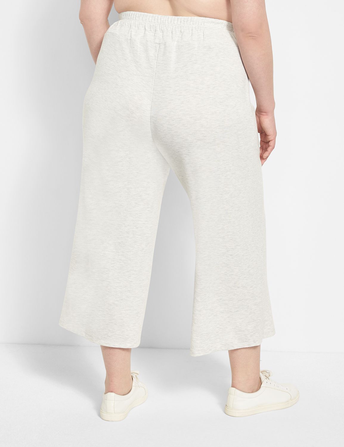 LIVI Knit Wide Leg Capri | LaneBryant
