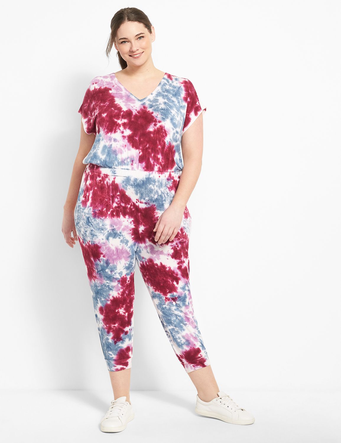 Short sleeve 2024 capri jumpsuit