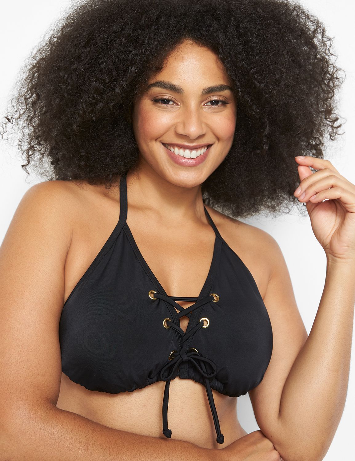 NW Lace Up String Bikini Top 112438 Product Image 4
