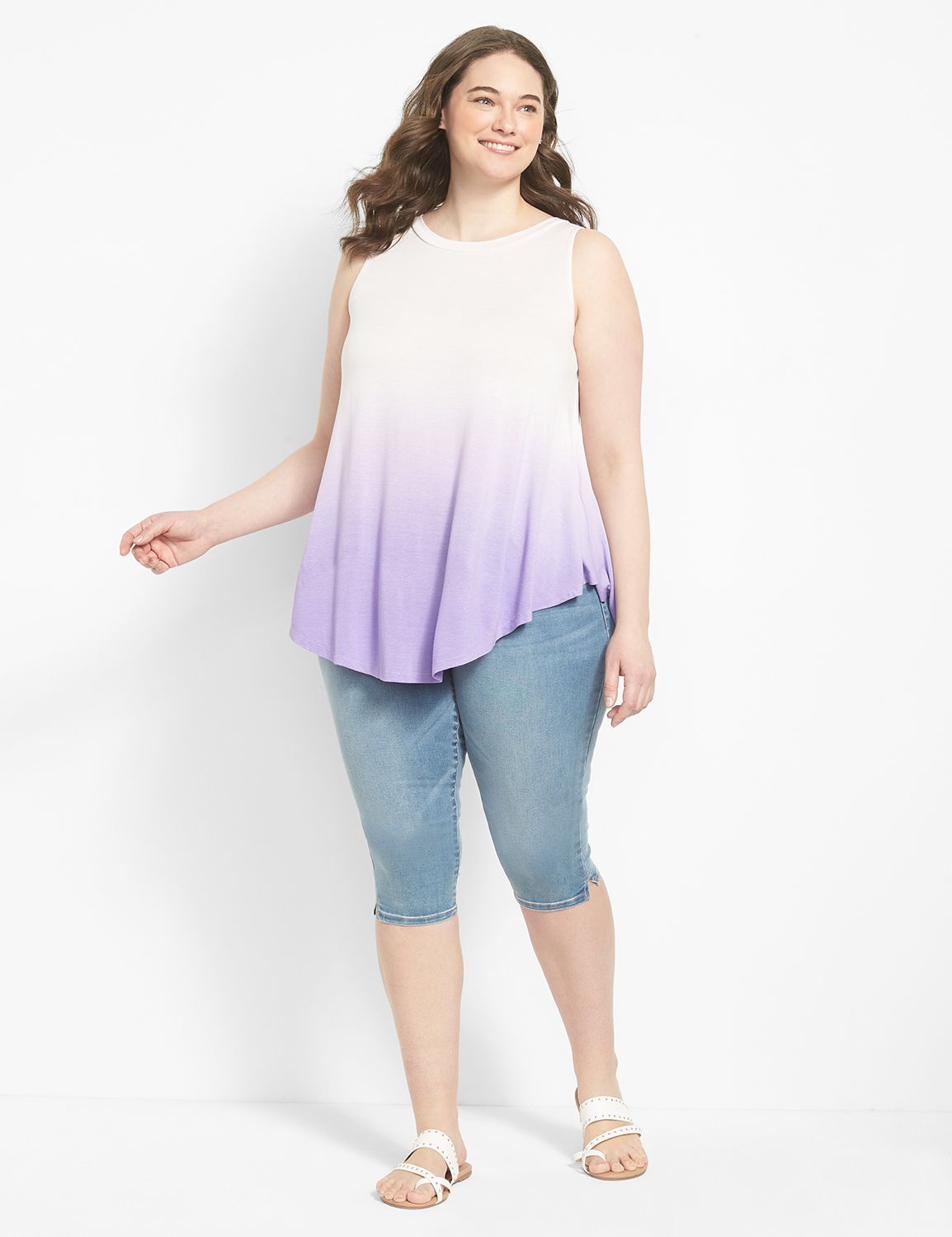Sleeveless Boat Neck Extreme Swing Product Image 3