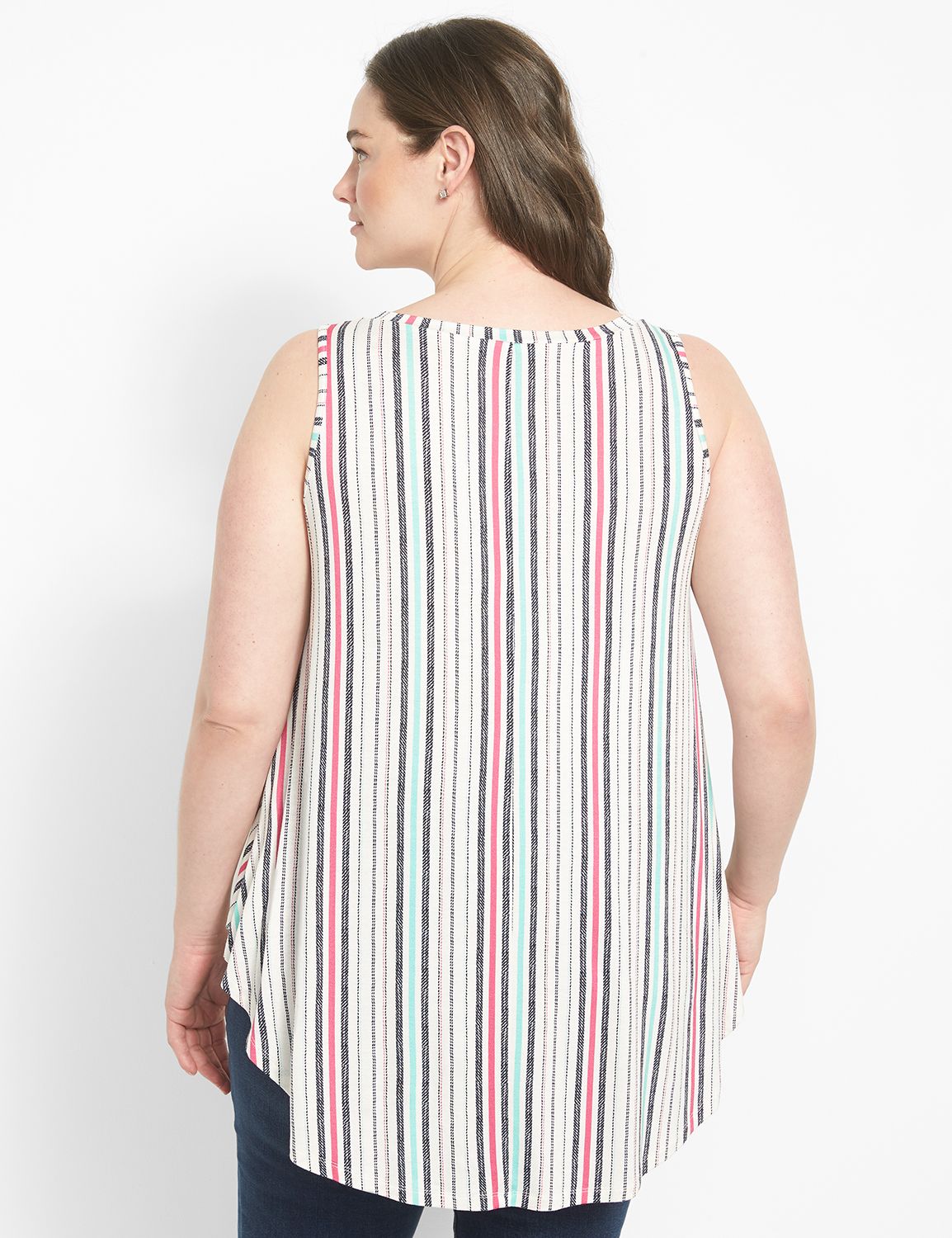 Sleeveless Boat Neck Extreme Swing | LaneBryant