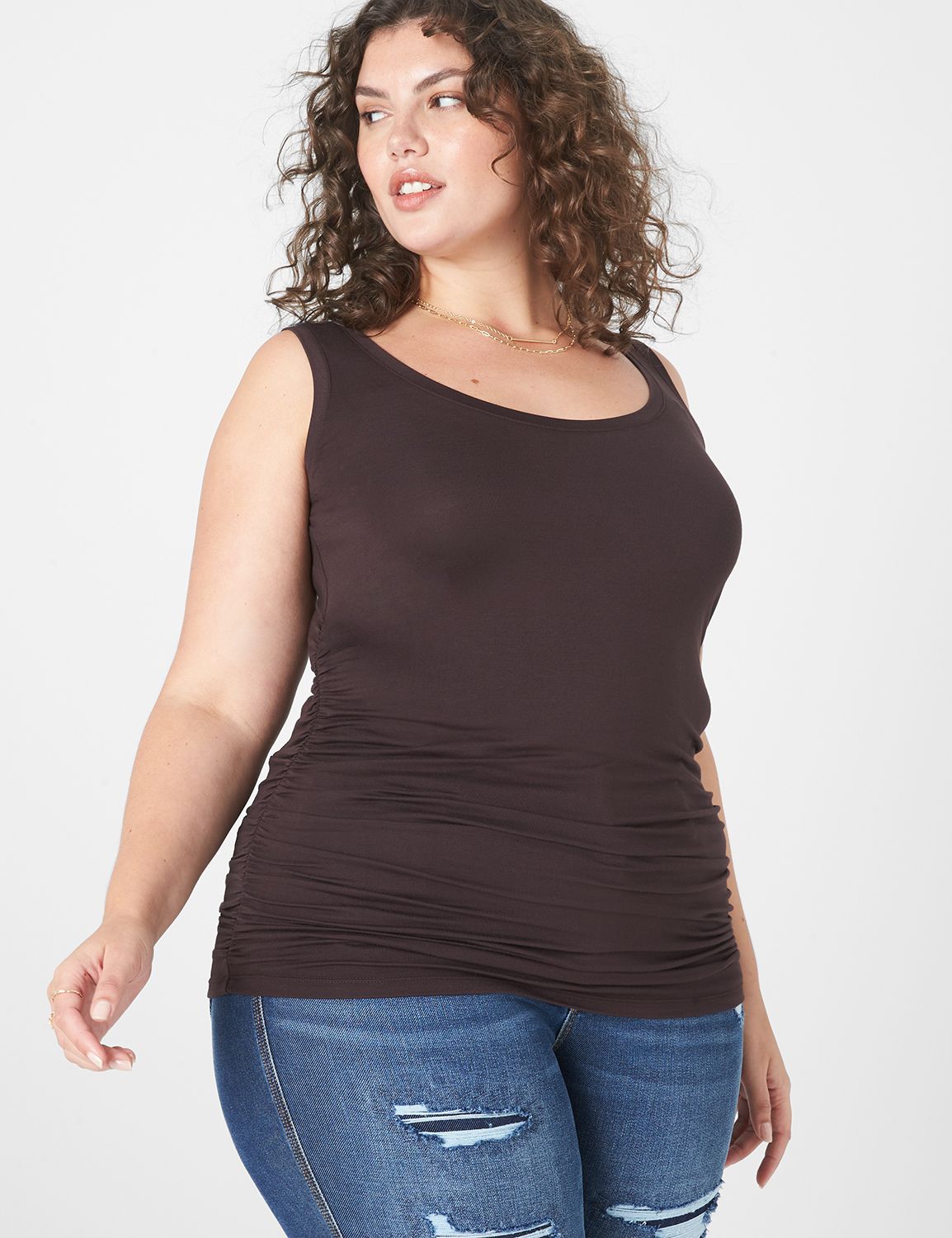 Scoop Neck Sleeveless Top main image 1