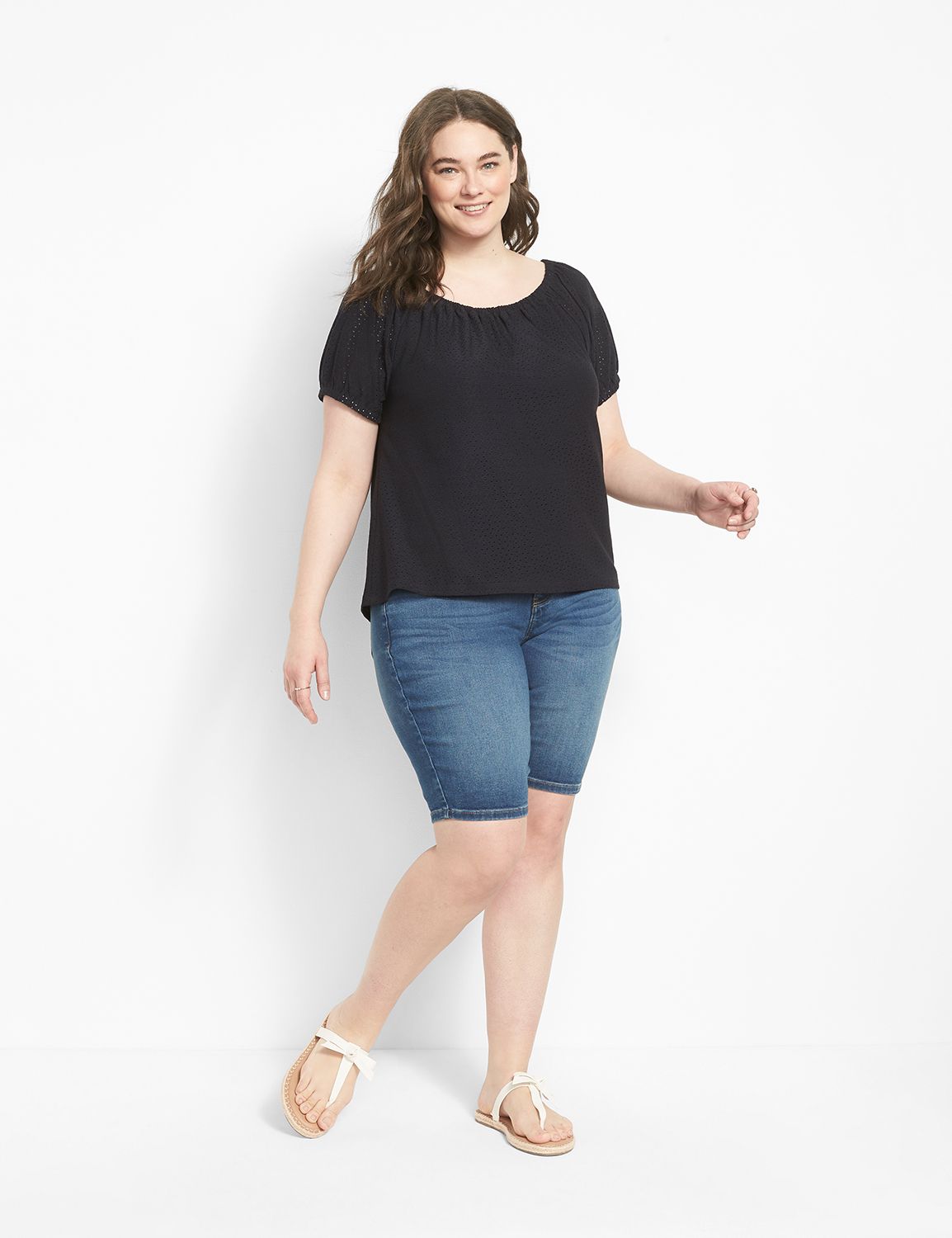 Short Sleeve Off the Shoulder Top I Product Image 3