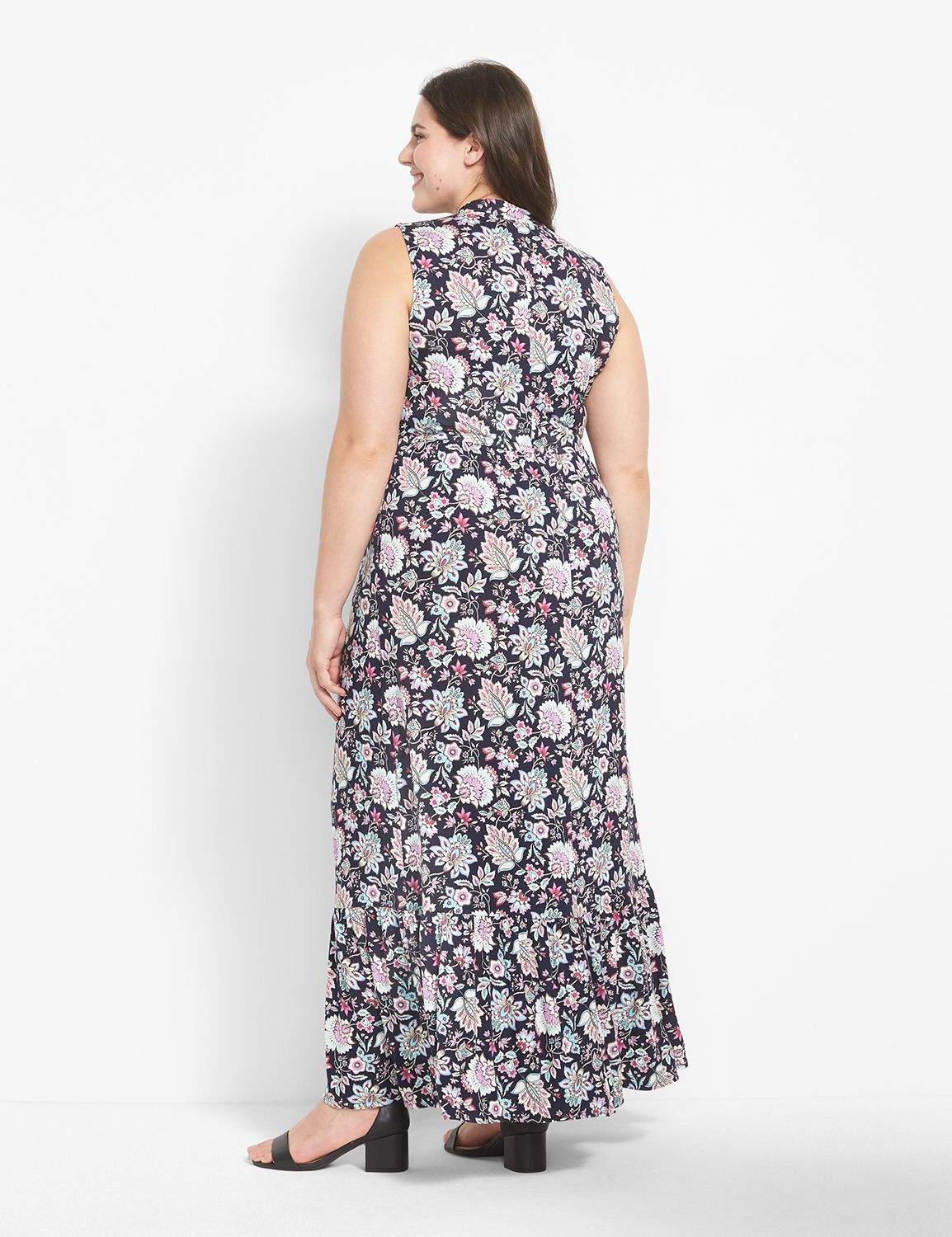Sleeveless Tie Neck Halter Maxi 112 Product Image 2