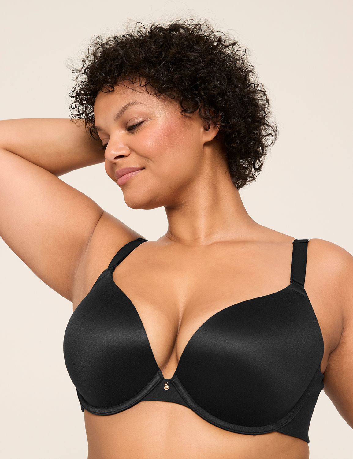 Invisi Fit push-up bra in barely beige