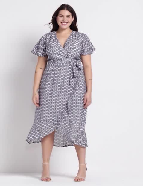 Sleeveless Surplice Ruffle Hem High image number 0