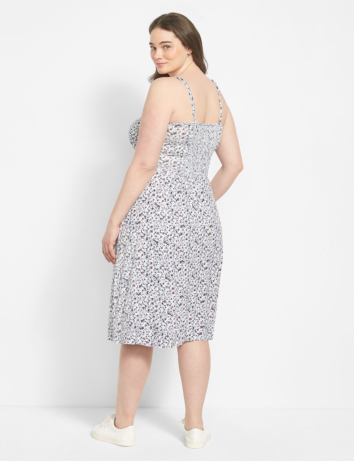 Sweetheart-Neck Cami Fit & Flare Dress