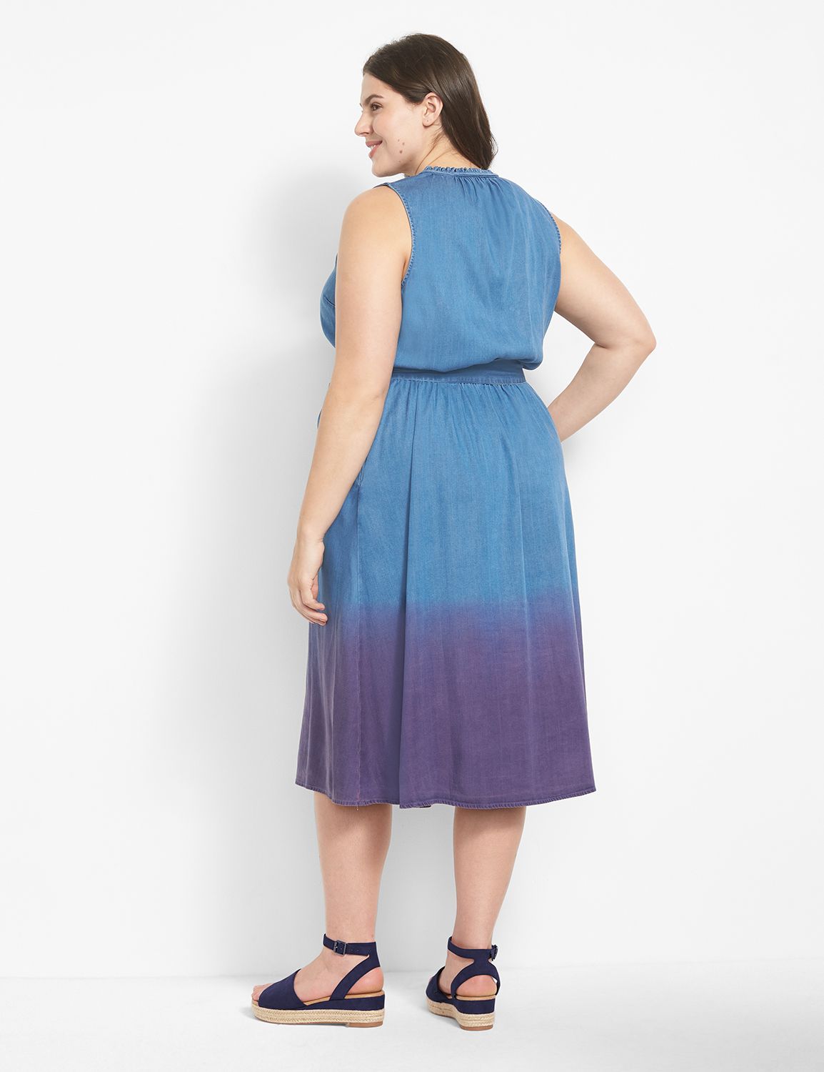 BiBi Dip Dye Mineral Washed Knit Dress