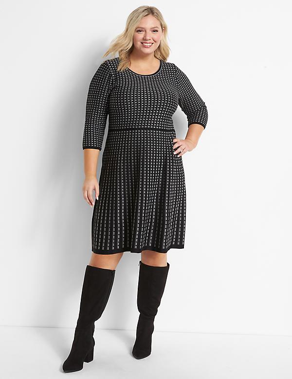 Fit & Flare Sweater Dress