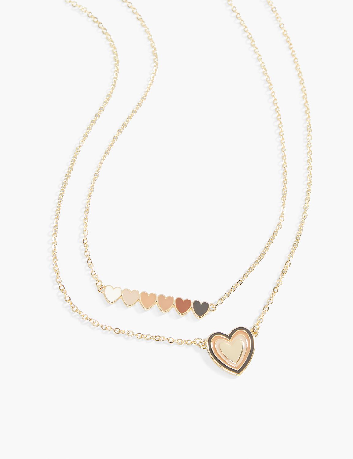 BHM Ombre Hearts Necklace 2 pk Product Image 1