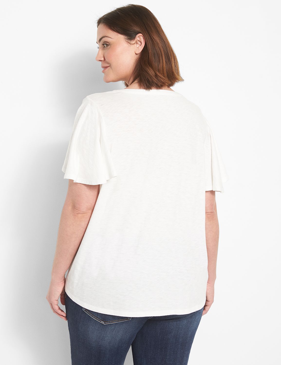 Short Extra Full Flutter Sleeve Not Product Image 2