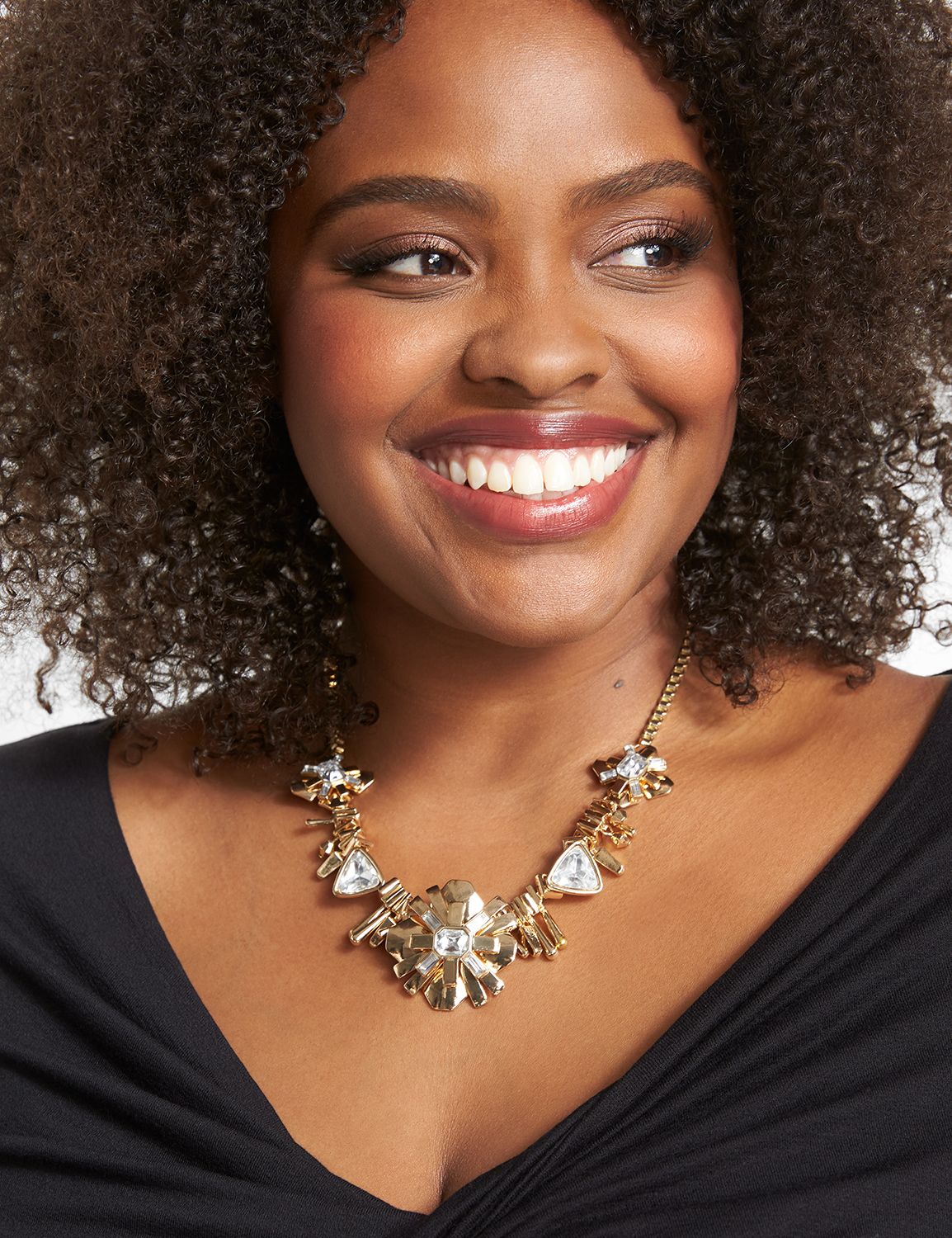 Mixed Statement Floral Necklace Product Image 1