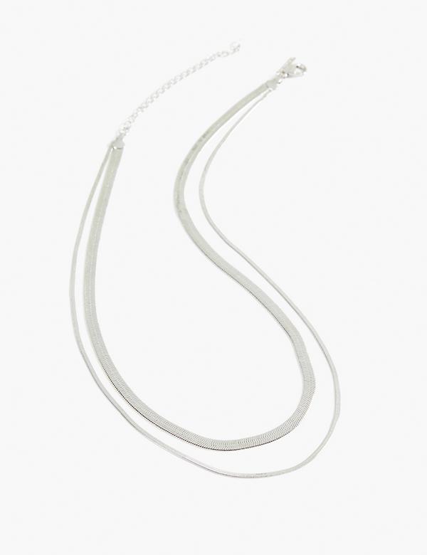 Herringbone Double-Strand Necklace