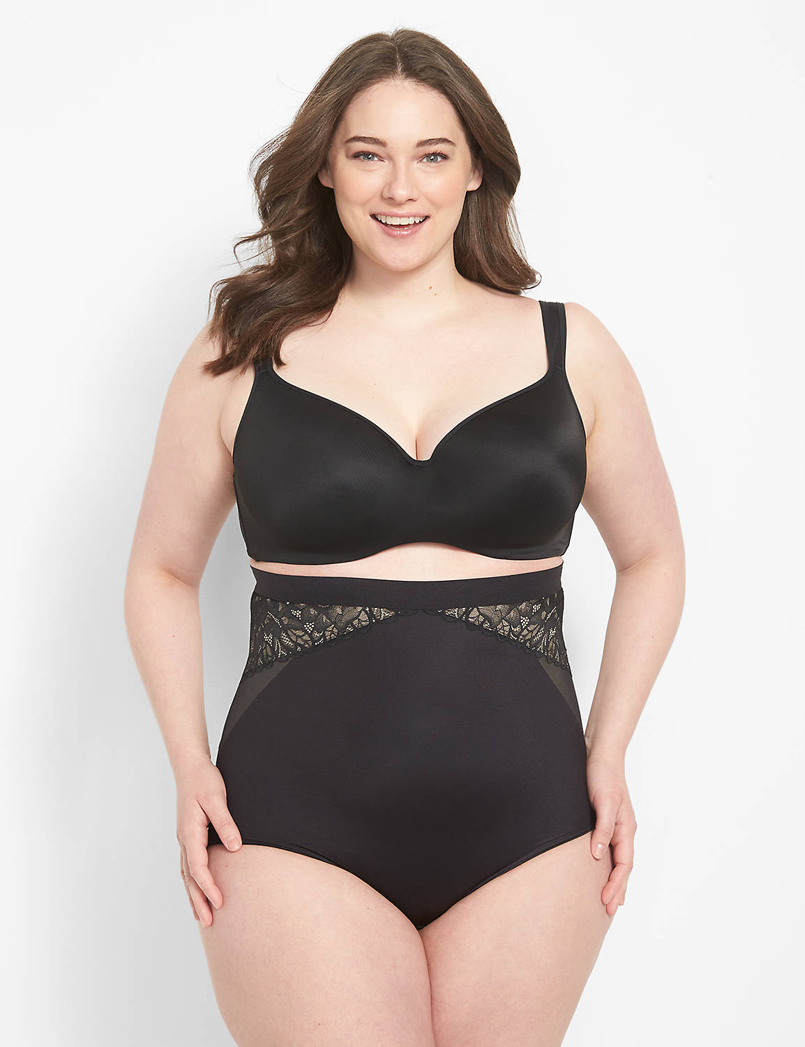 Level 3 Contouring High-Waist Brief With Layered Lace