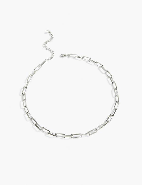 Rectangle Chain Link Necklace
