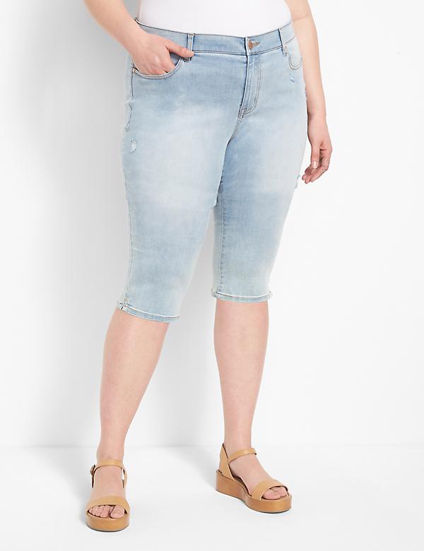 Plus Size Cropped Jeans, Capris & Jean Shorts | Lane Bryant