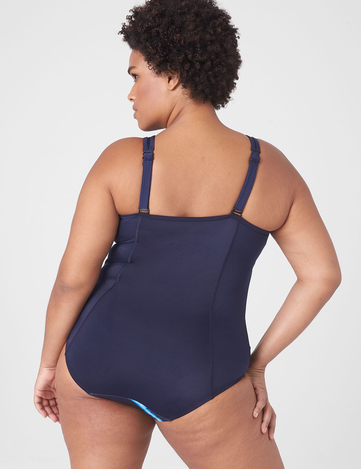 LIVI Swim No-Wire Front-Zip One-Piece | LaneBryant
