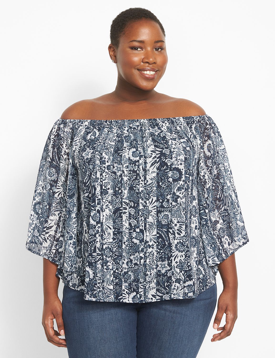 Lane bryant off the shoulder online tops