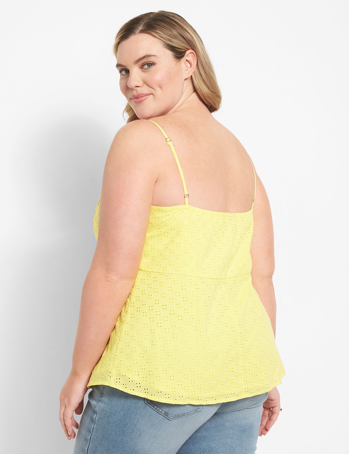 Lime 'N' Chili Color Block V-Neck Baby Doll Sleeveless Top