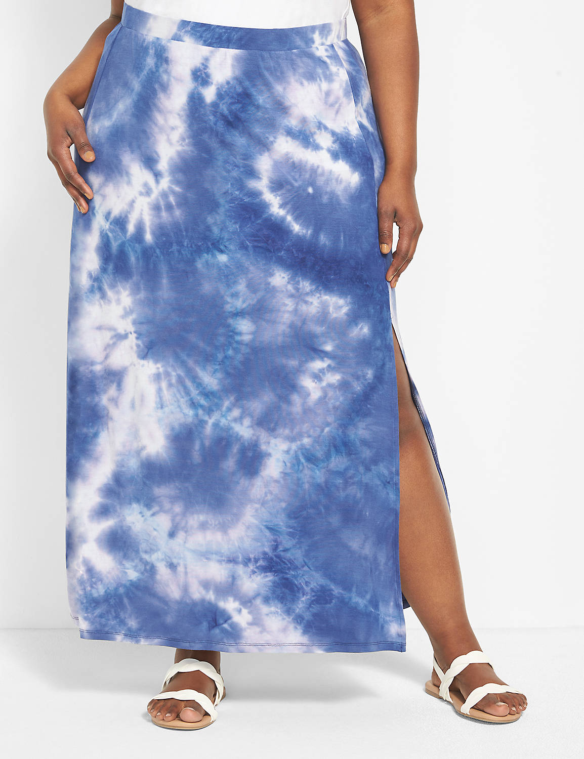 Pull On Knit Maxi Skirt - Tie Dye 1 Product Image 1